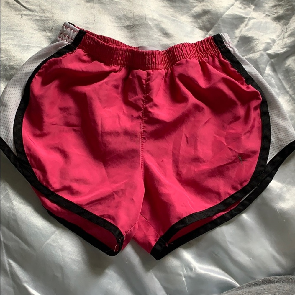 Pink athletic shorts